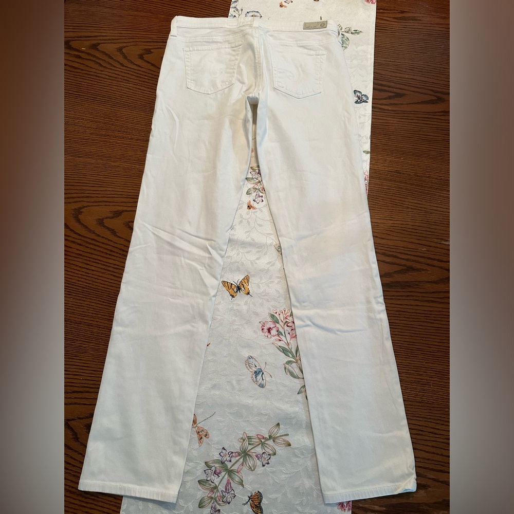 Ag Adriano Goldschmmied White Flared Jeans